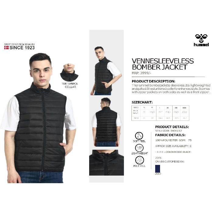 Venne Sleeveless Bomber Jacket