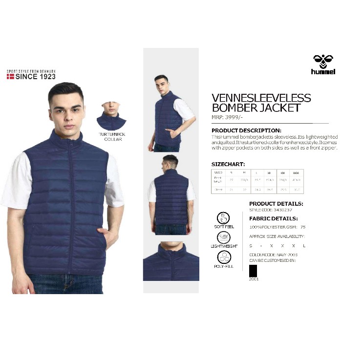 Venne Sleeveless Bomber Jacket